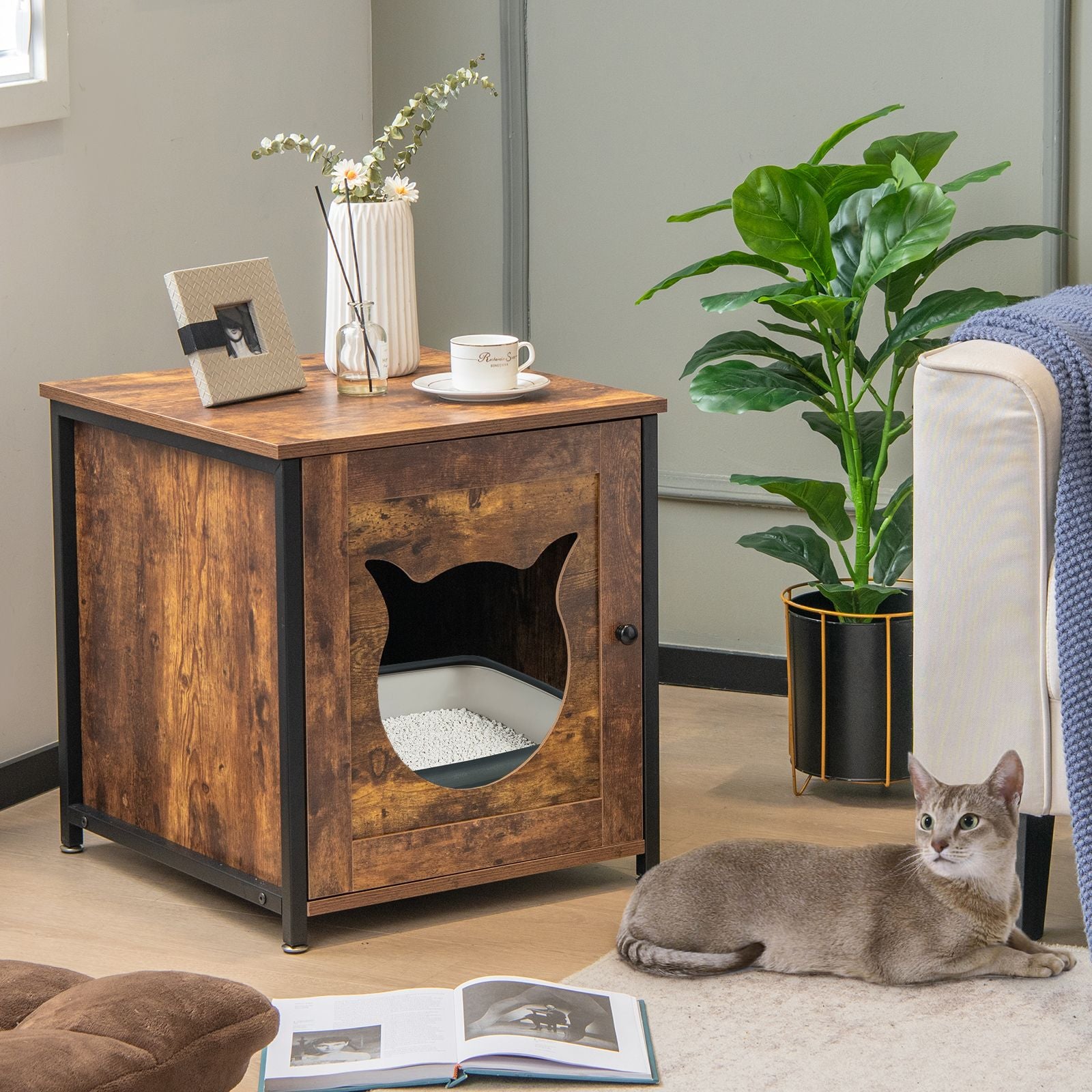 Cat Litter Box Enclosure