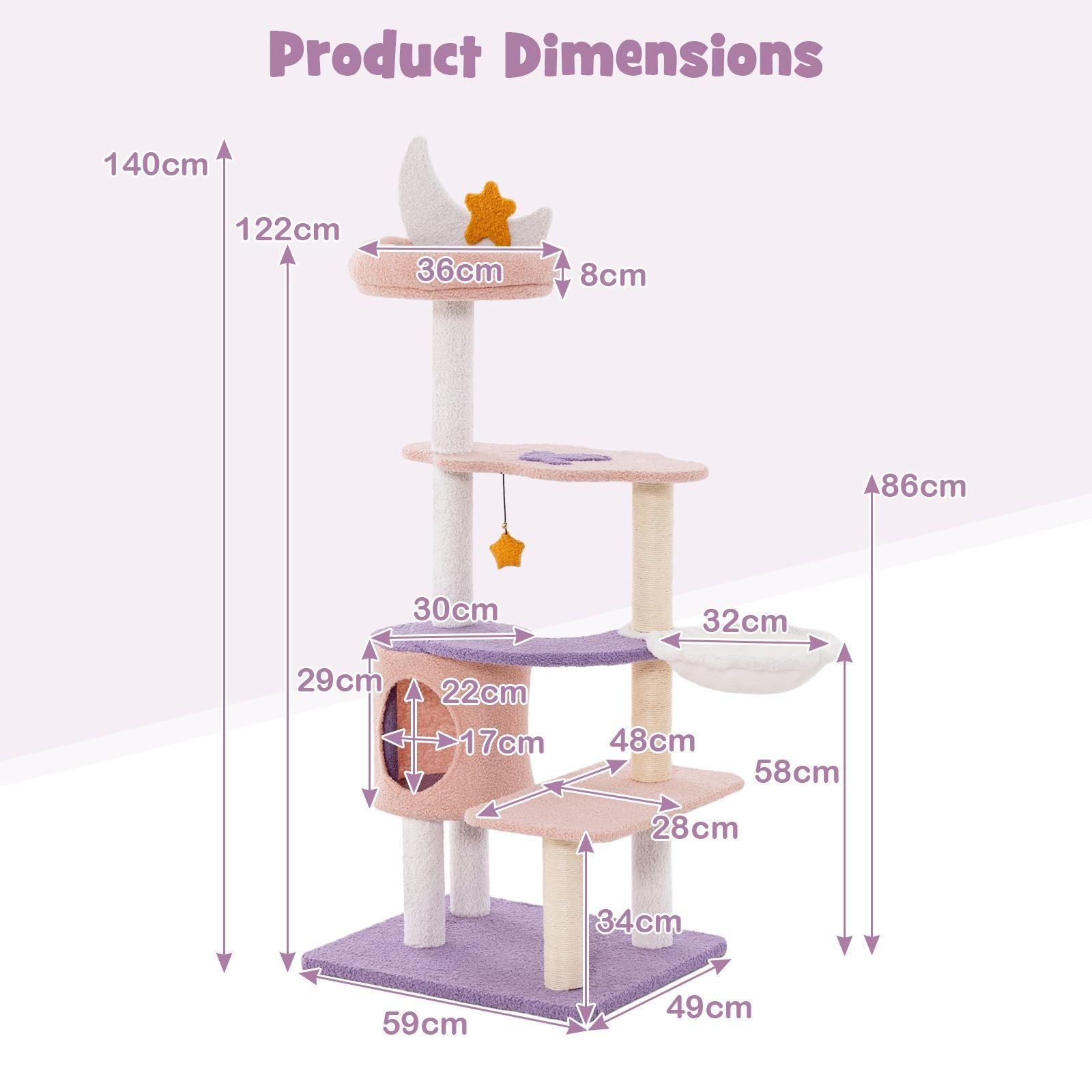 Pastel Deluxe Multi-Level Tree 