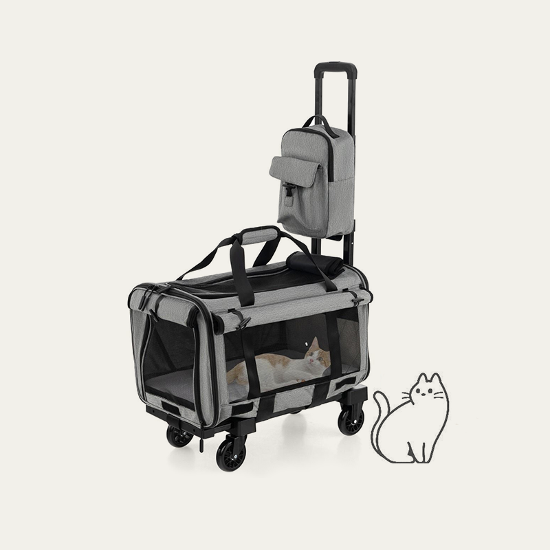 Premium Rolling Pet Carrier