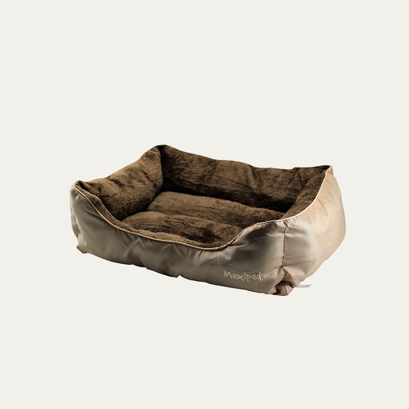 Cozy Fleece-Lined Dog Bed with Washable Cushion