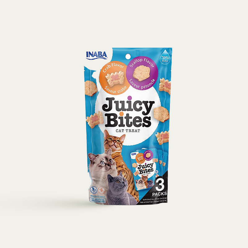 Juicy Bites by INABA  Crab & Scallop Flavour 3 X 33G