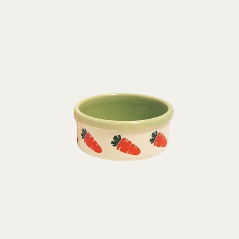 Carrot Ceramic Food & Water Bowl 