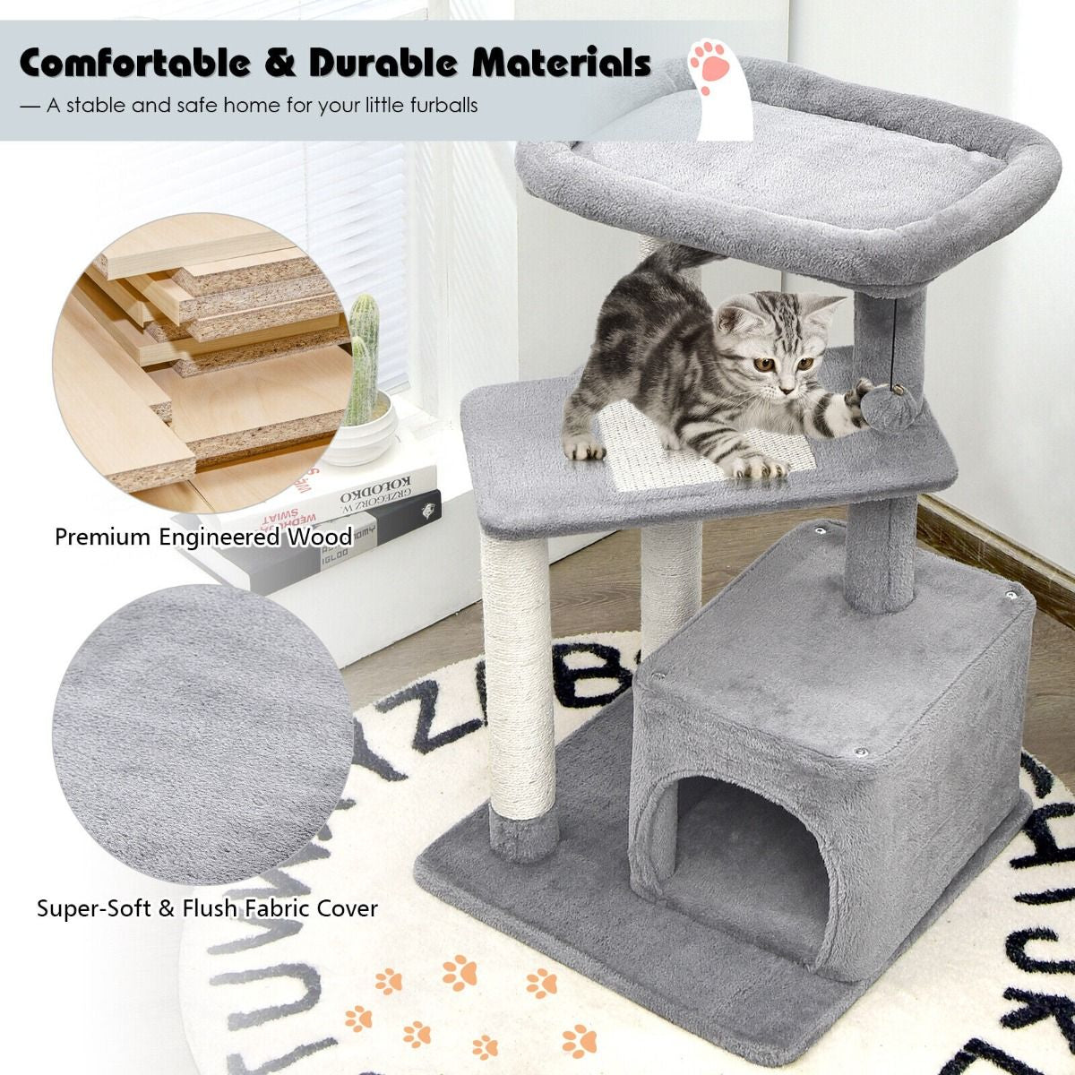 Deluxe 4-Layer Cat Tree