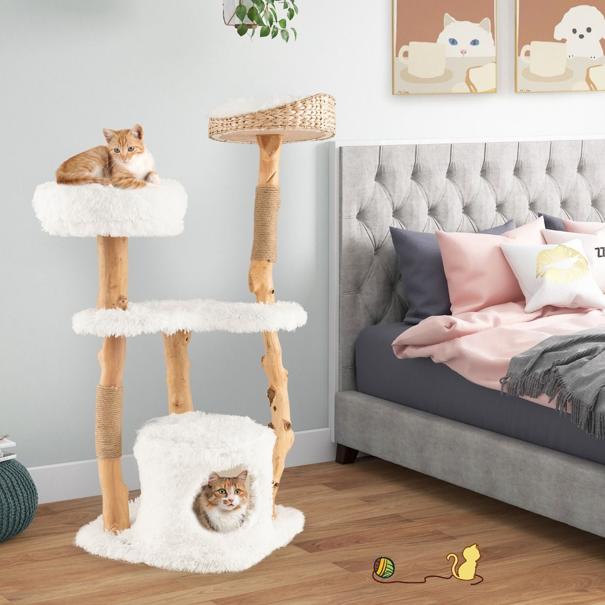 Natural Cat Tree 124cm