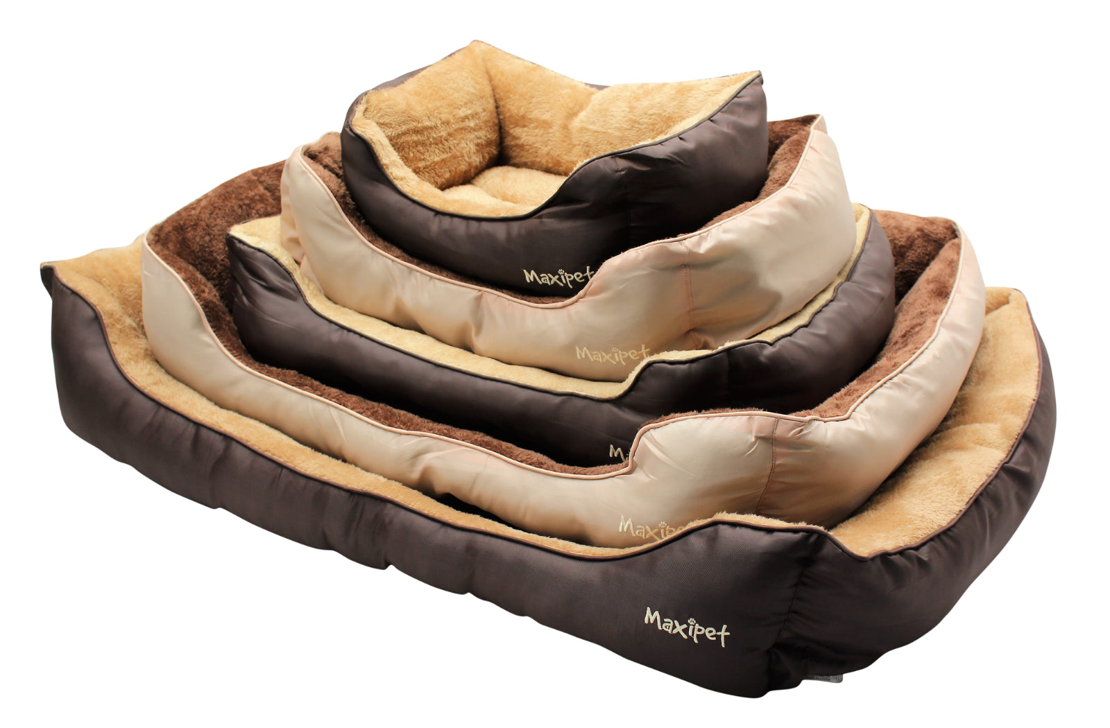 Cozy Fleece-Lined Dog Bed with Washable Cushion