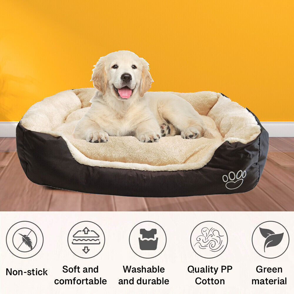 Pastel Washable Pet Bed 