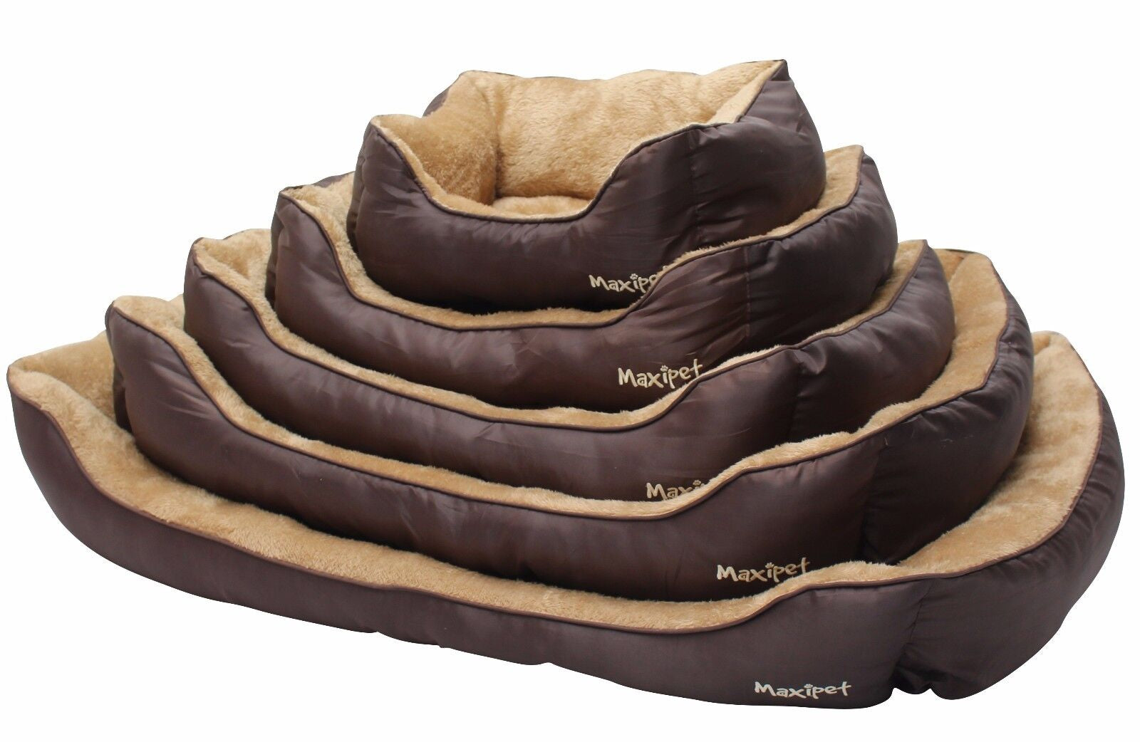 Cozy Fleece-Lined Dog Bed with Washable Cushion