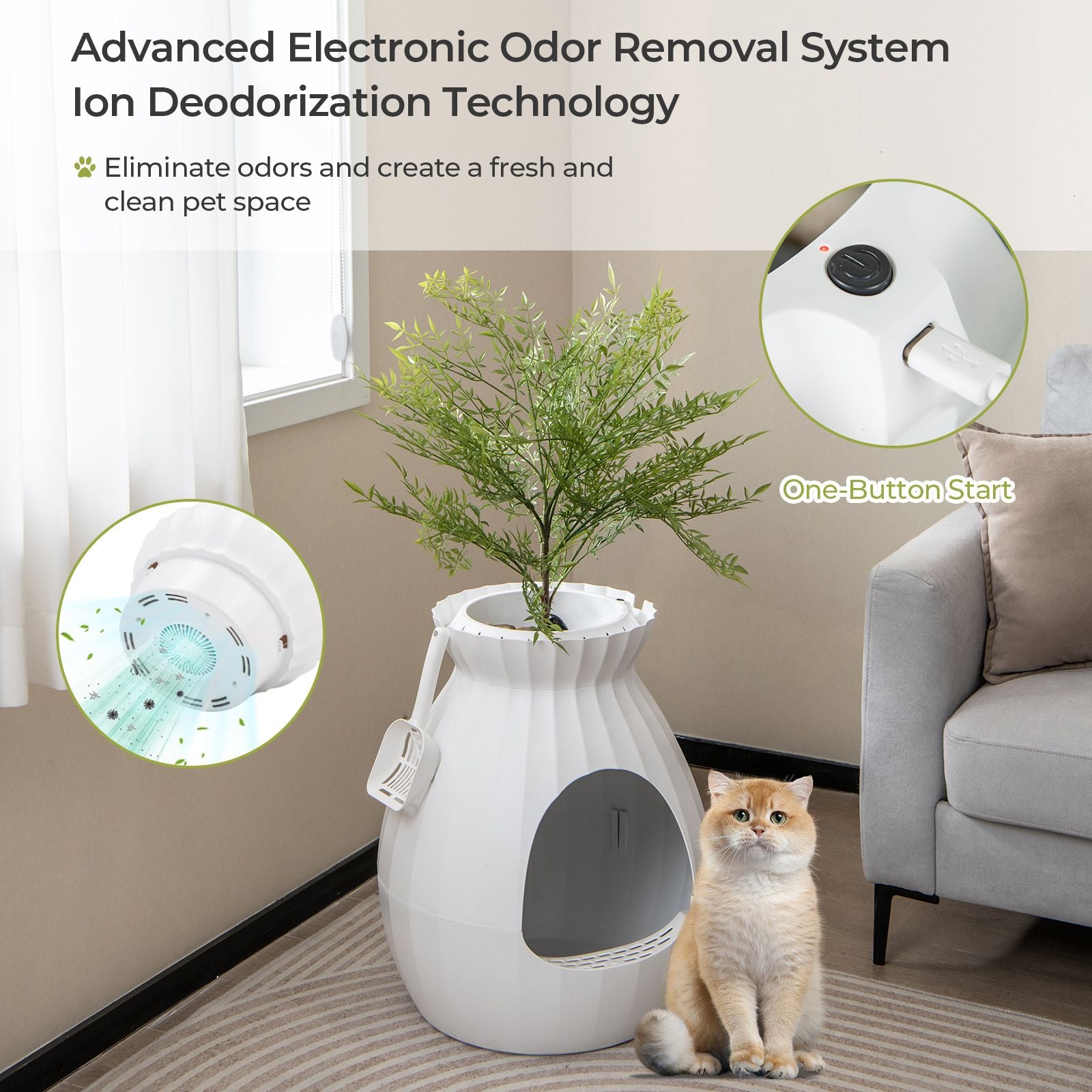 Smart Plant Cat Litter Box