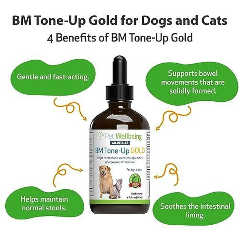 Vet-Formulated BM Tone-Up Gold for Dogs & Cats - Relief for Diarrhea