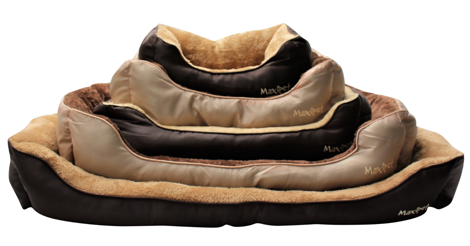 Cozy Fleece-Lined Dog Bed with Washable Cushion