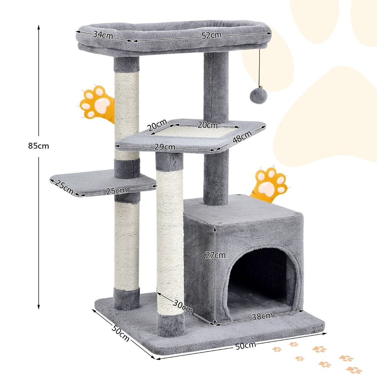 Deluxe 4-Layer Cat Tree