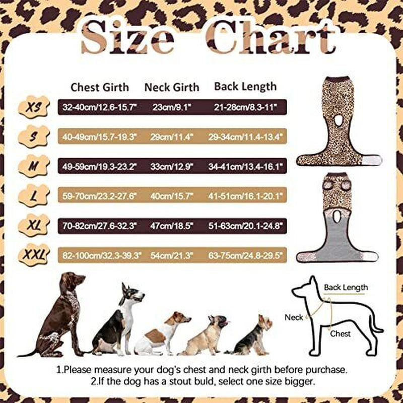 Leopard Print Dog Surgical Recovery Suit