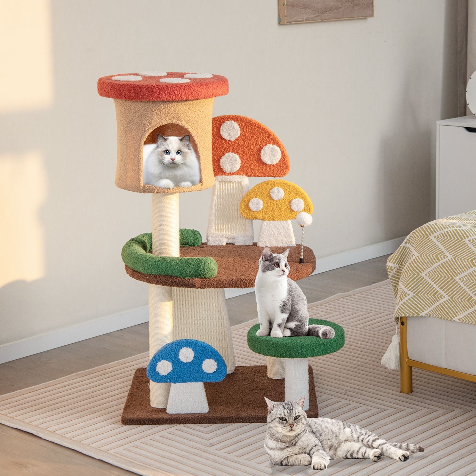  Mushroom Cat Tree 102 cm