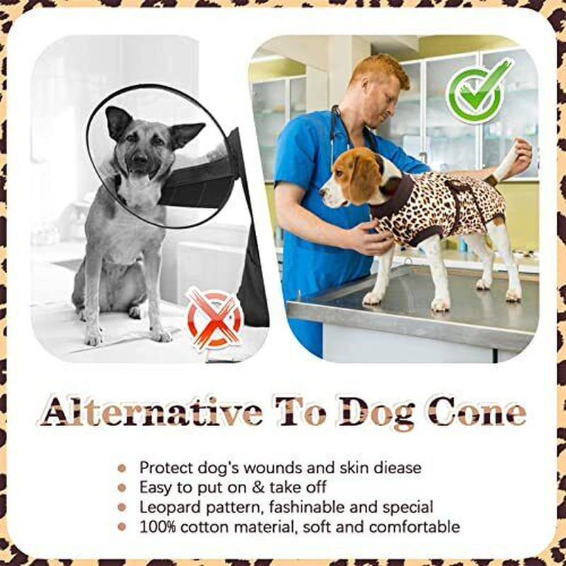 Leopard Print Dog Surgical Recovery Suit