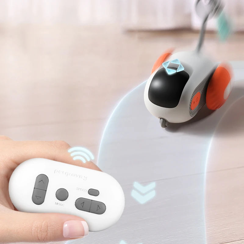 Interactive Electric Cat Toy: Remote Control Sports Car for Endless Fun!