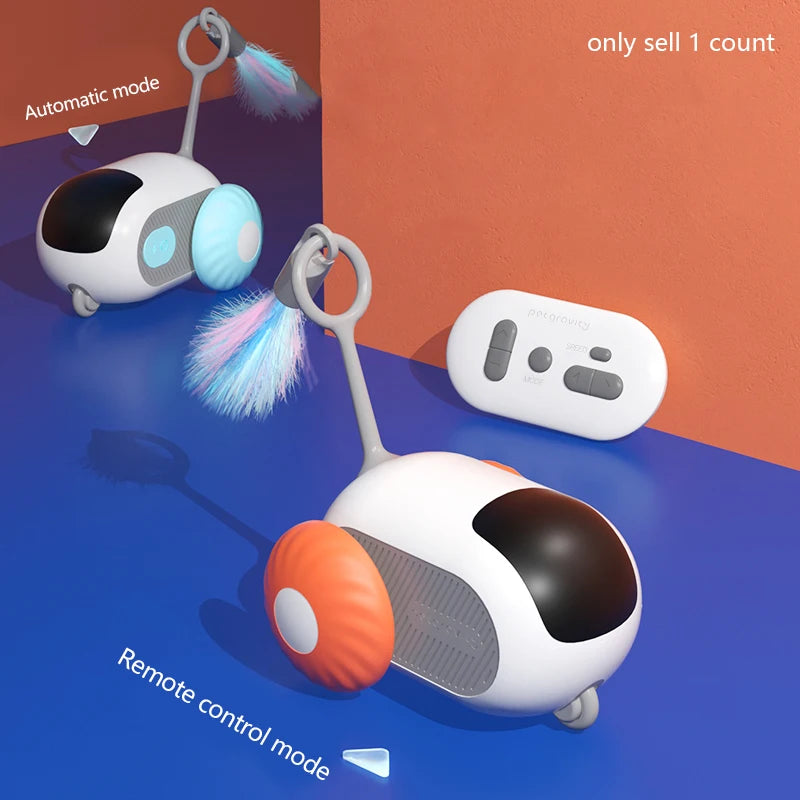 Interactive Electric Cat Toy: Remote Control Sports Car for Endless Fun!