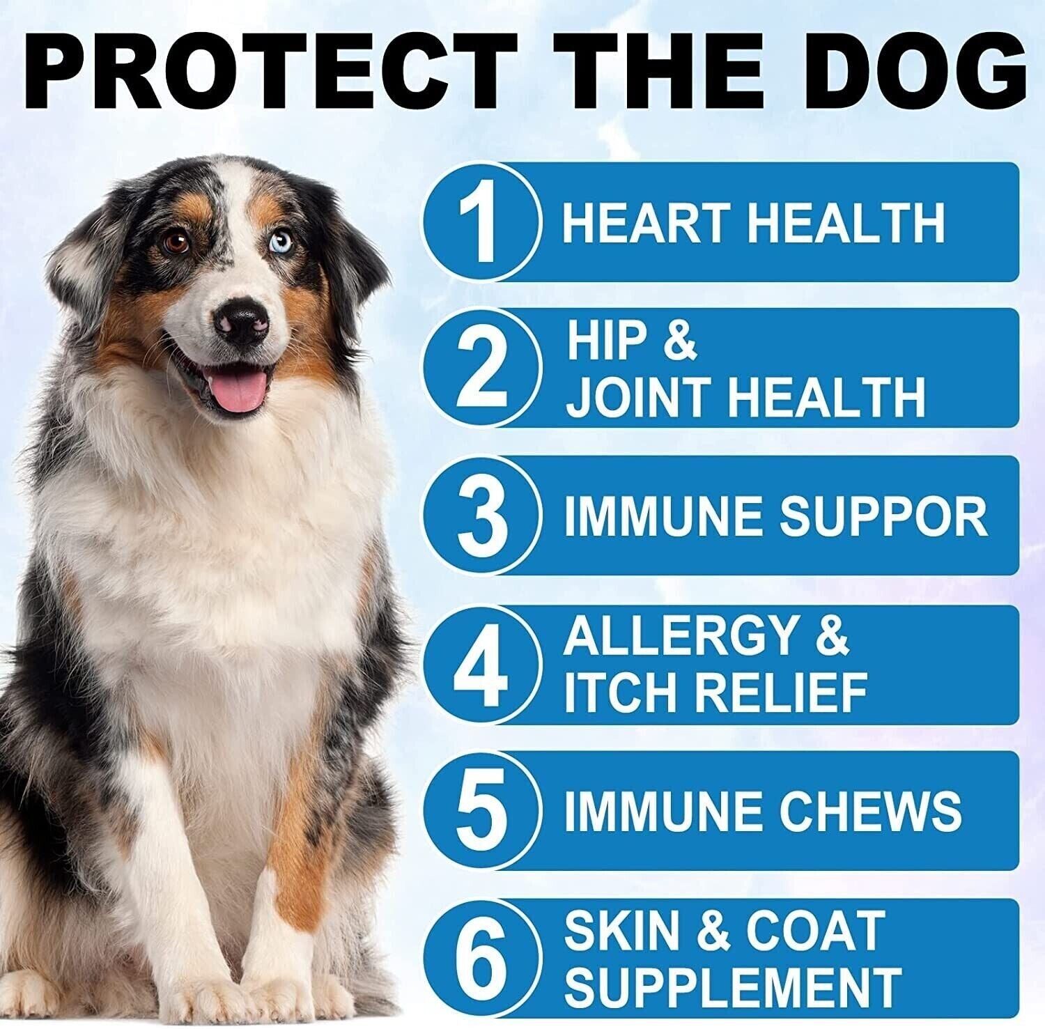 Dog Allergy Itchy Relief - 150 Immune System Support Chews with Duck Flavour