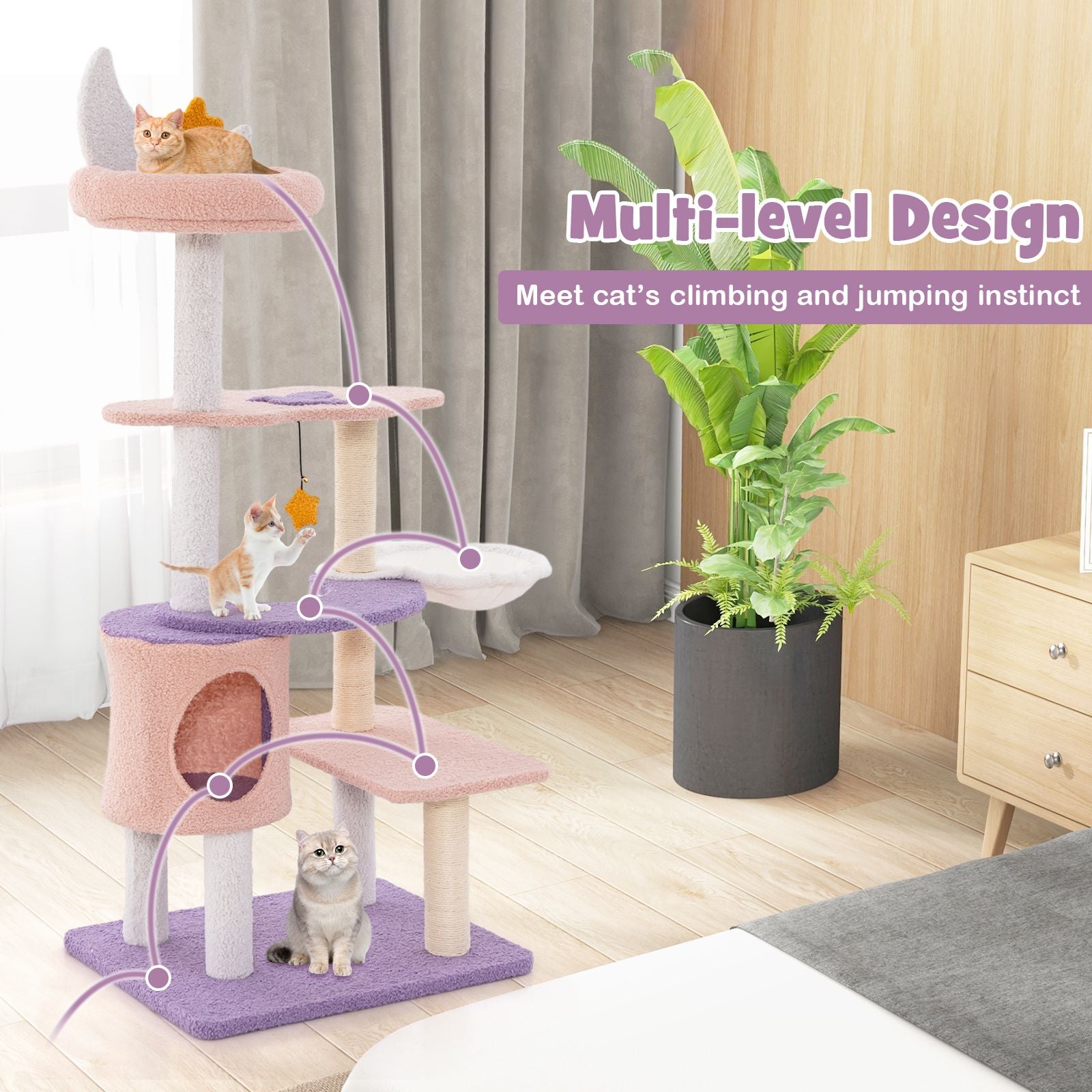 Pastel Deluxe Multi-Level Tree 