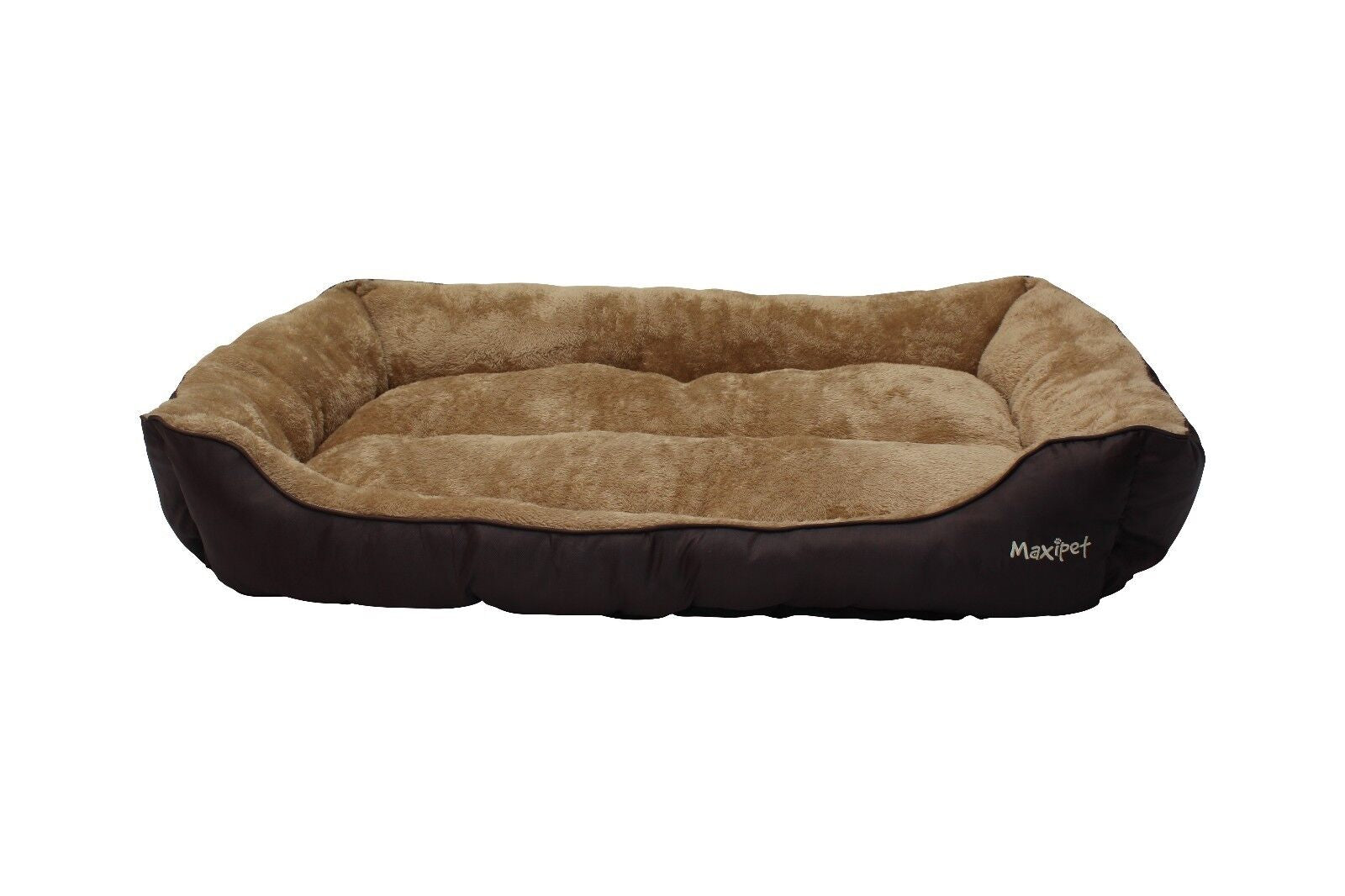 Cozy Fleece-Lined Dog Bed with Washable Cushion