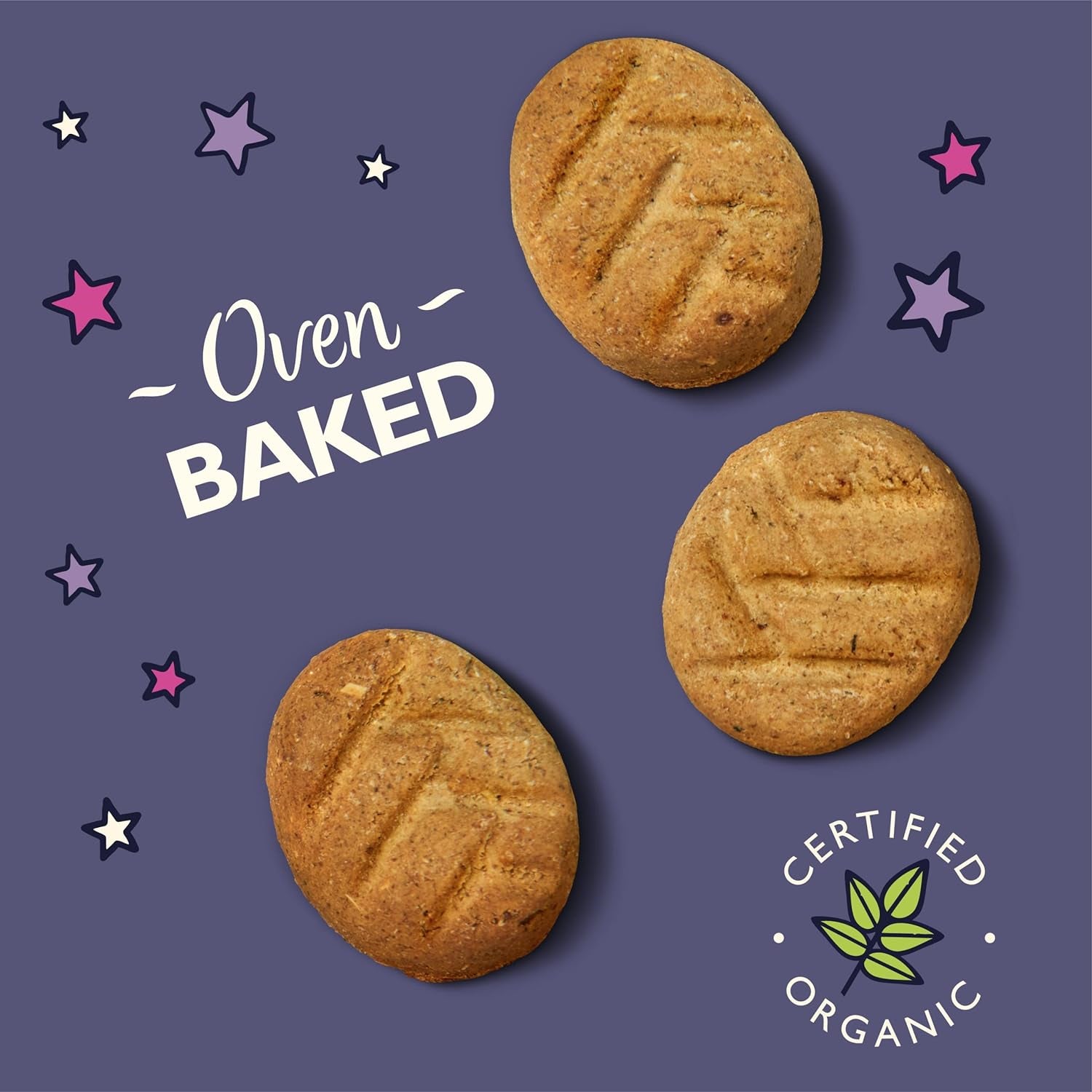 Organic Bedtime Biscuits for Dogs - 8 Packs of 80g Lily's Kitchen Baked Treats