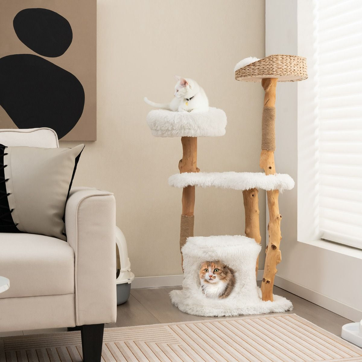 Natural Cat Tree 124cm