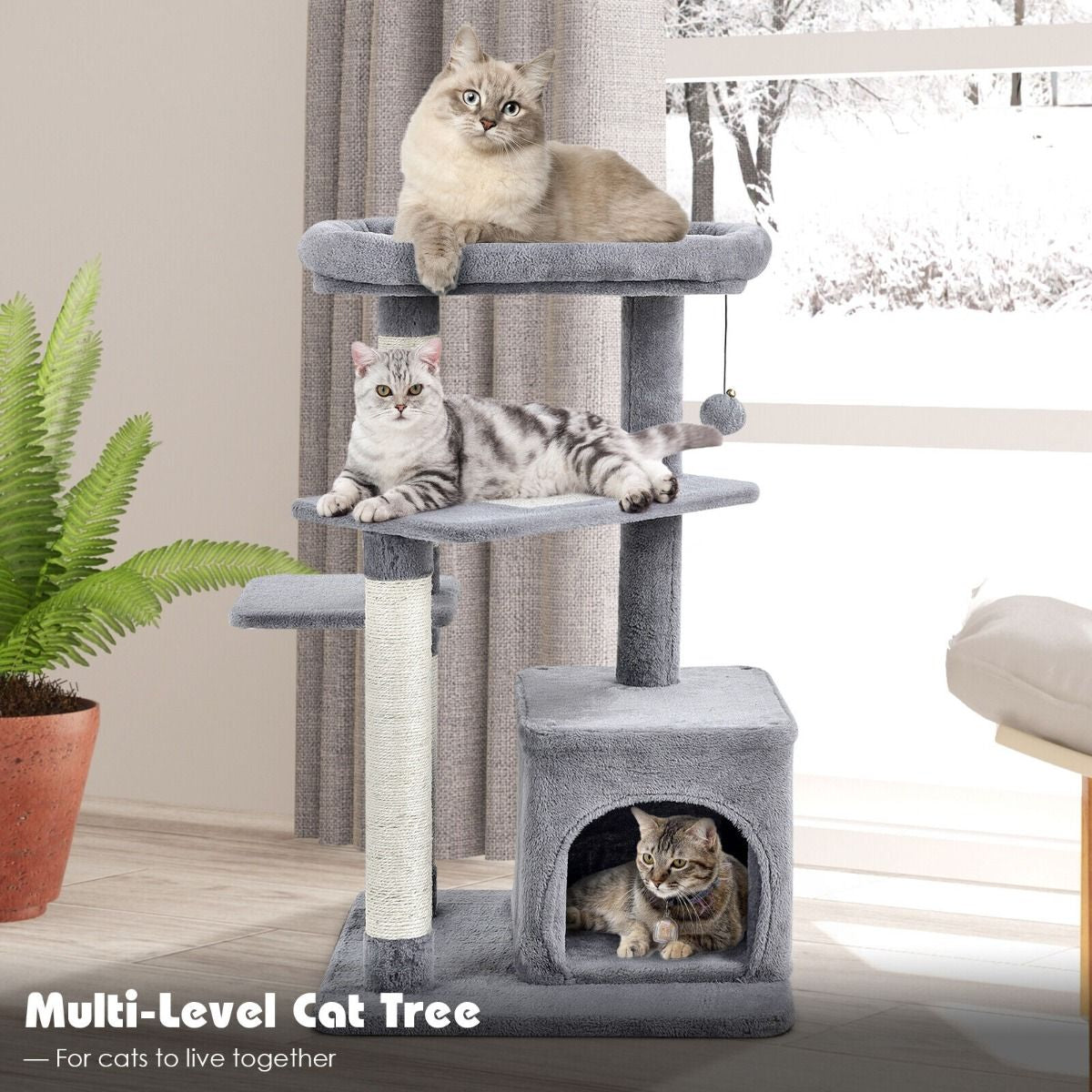 Deluxe 4-Layer Cat Tree