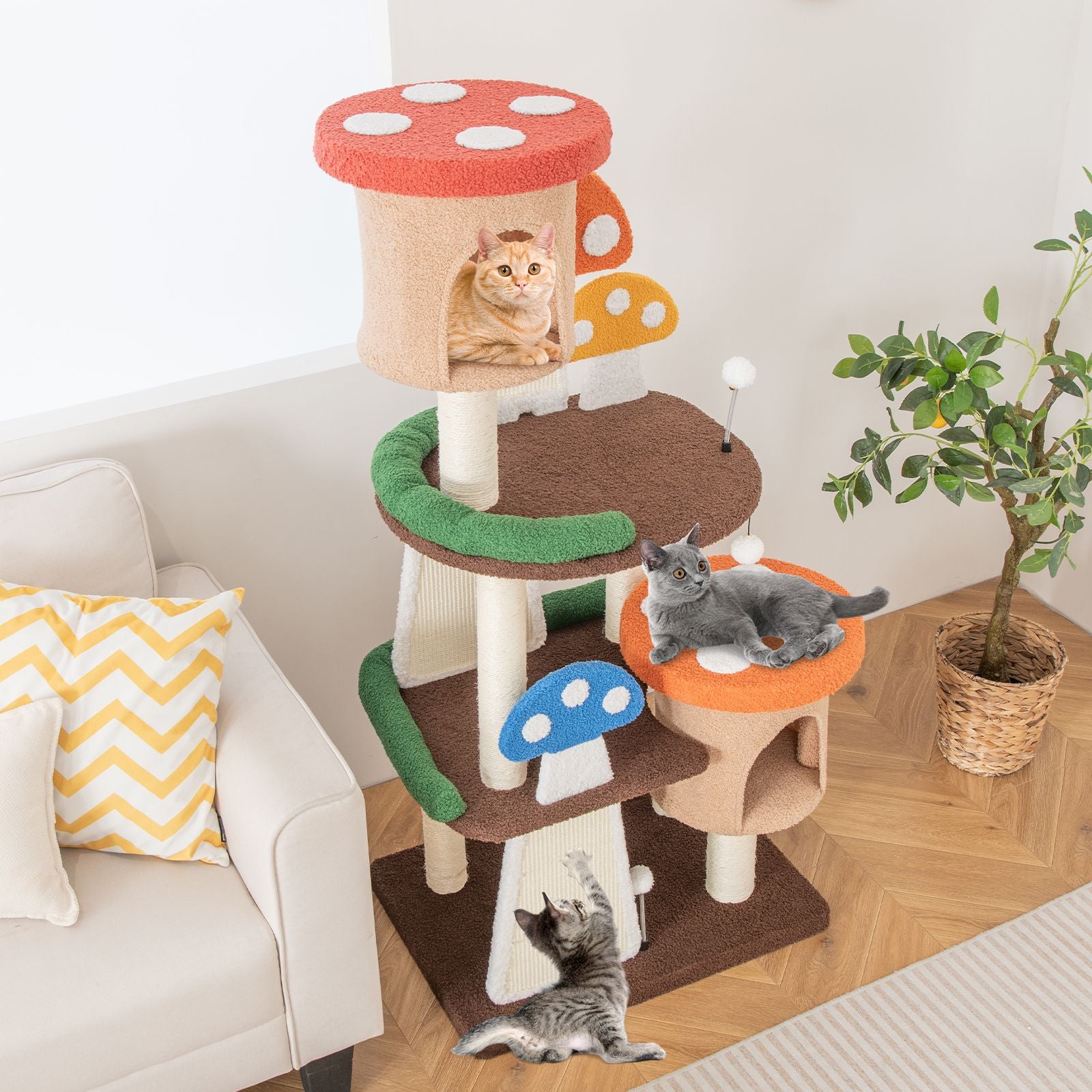 Mushroom Cat Tree 